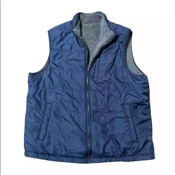 Weatherproof Vintage Men's Reversible Navy Vest size M. - Picture 4 of 11